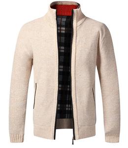Cappotto Cardigan alla moda da uomo Casual in lana stile <span class=keywords><strong>Cool</strong></span> personalizzato giacca in pile a maglia taglie forti - Product Image 2