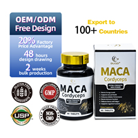 Capsules de Maca certifiées Halal, best-sellers OEM, stimulant la fertilité, la santé reproductive, les produits de beauté, l'énergie, l'humeur, le métabolisme