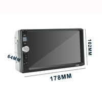 Autoradio 2 DIN 7 pouces écran tactile universel, lecteur MP5, lecteur DVD de voiture, système de navigation GPS, système multimédia, Carplay