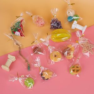ถุงกระดาษแก้วใสแบบแบนมีถุงรักษาที่มีความสัมพันธ์ที่ดีสำหรับแท่ง Pretzel, เบเกอรี่, คุกกี้, ลูกอม, ของหวาน - Product Image 3