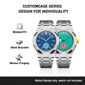 Ingrosso Cinturino FKM premium con cassa bumper acciaio inox per Swatch x AP Royal Pop Mod Kit sport lusso robusto - Product Image 1