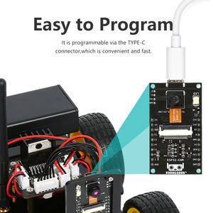 KUONGSHUN OEM Stem Educational Robot Car Set <strong>ESP32</strong> <strong>Camera</strong> 4WD With Tutorial WiFi APP Control Electronic Robot Kit for Arduino - Product Image 4