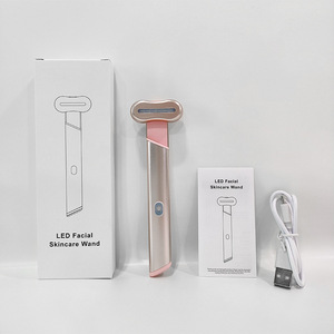 Dispositivo de Belleza con <span class=keywords><strong>Luz</strong></span> Roja y Azul para el Contorno de <span class=keywords><strong>Ojos</strong></span>, Sensor Térmico Inteligente, Vibración Eléctrica, Impermeable, Masajeador Manual Pequeño - Product Image 1