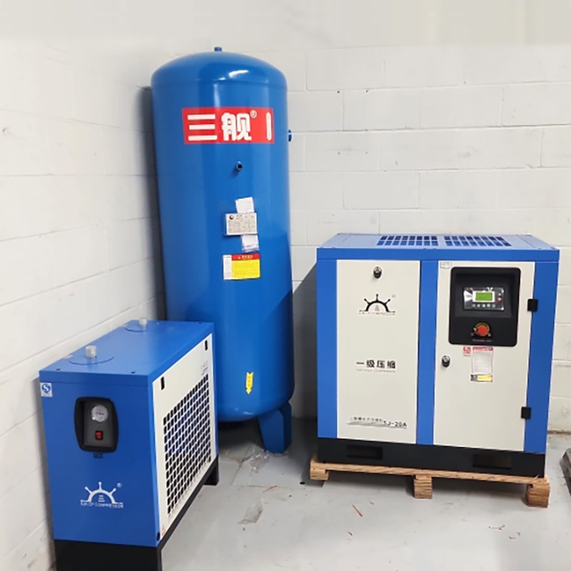 Factory Supply Direct Drive 15KW 20HP Industrial Rotary Fixed Speed Screw Air Compressor