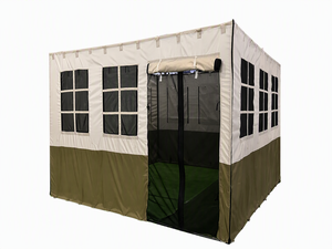 <span class=keywords><strong>Tenda</strong></span> per Sukkah per Festival Ebraici all'Aperto 10x20ft, Struttura in Acciaio Resistente, Pareti Impermeabili in Oxford, Tettoia in <span class=keywords><strong>Bambù</strong></span> Motorizzata Regolabile - Product Image 1