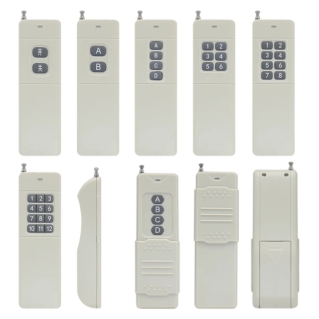 KONST 1/2/4/6/8/12 Buttons 433MHz 5000m Long Distance High Power RF Wireless Remote Control