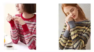 2025 chaud femmes <span class=keywords><strong>pull</strong></span> magnifique décontracté <span class=keywords><strong>pull</strong></span> en <span class=keywords><strong>cachemire</strong></span> dames laine tricot <span class=keywords><strong>pull</strong></span> tricoté <span class=keywords><strong>pull</strong></span> Jacquard géométrique graphique <span class=keywords><strong>Cos</strong></span> - Product Image 5