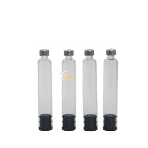 Mass Stock Offer 3ml Empty Transparent Glass Vial With Aluminum Crimp Seal And <b>Rubber</b> <b>Bung</b> For Reusable General Lab Container - Product Image 2
