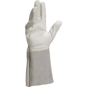 DELTA PLUS - TIG15K08 Gant de soudeur en cuir gris avec gantelet de 15 cm (multi-pack) - EAN 3295249033965 GLOVES - Product Image 2