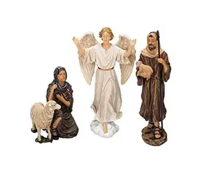 Polyresin/Resin 16 Piece Deluxe Edition Christmas Nativity Set Figurine 7 inch Scale