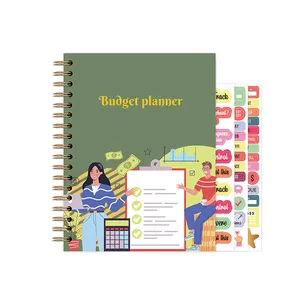 Impresión personalizada presupuesto libro planificador gasto Bill Tracker cuaderno para hacer lista Finanzas organizador diario semanal mensual