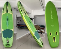 Planche de paddle gonflable antidérapante avec siège de kayak, sac à roulettes, planche de SUP ultra large de 35 pouces pour les sports nautiques