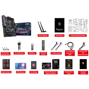 Материнская плата MSI MPG Z590 игровая EDGE WIFI с коллекторами памяти DDR4 128 ГБ, поддерживает процессоры Intel Core 11-го и 10-го поколения - Product Image 6