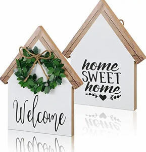 Letrero <span class=keywords><strong>de</strong></span> madera <span class=keywords><strong>de</strong></span> granja, decoración del hogar, bienvenida, familia, letrero <span class=keywords><strong>de</strong></span> estilo rústico <span class=keywords><strong>de</strong></span> madera, placa colgante <span class=keywords><strong>de</strong></span> amor, letrero <span class=keywords><strong>de</strong></span> madera <span class=keywords><strong>de</strong></span> granja - Product Image 2