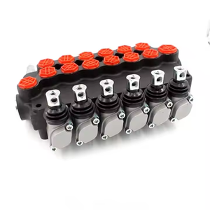 Válvula de Control Hidráulico Manual de 6 Vías P80, Válvula Direccional Monobloque para Cargadoras, Excavadoras y Maquinaria Agrícola - Product Image 6