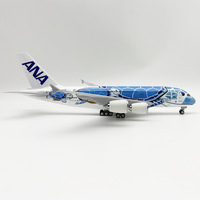 Modèle d'avion A380 Ana vert de 30 cm en résine et alliage métallique pour collectionneurs