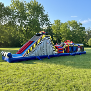 Château gonflable commercial <span class=keywords><strong>Mario</strong></span> Bros avec toboggan, parcours d'obstacles gonflable <span class=keywords><strong>Mario</strong></span> pour parc d'attractions, jeux sur le thème des dessins animés - Product Image 4