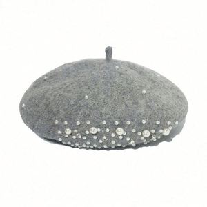 Sombreros para Mujer al por Mayor, Gorros de Invierno para Mujer, Gorras, Boinas con Perlas, Fabricación de Sombreros - Product Image 3
