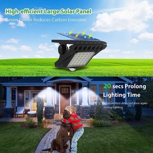 Luce <span class=keywords><strong>solare</strong></span> <span class=keywords><strong>giardino</strong></span> Clip Wireless portatile recinzione parete Garage Patio esterno 3 modalità di sicurezza senza fili faretto di sicurezza - Product Image 3