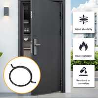 Ressort hélicoïdal industriel en métal avec revêtement noir durable personnalisé pour la quincaillerie de serrure de porte
