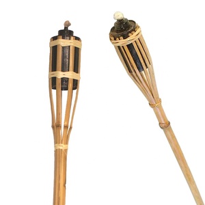 Tropical Decor Luau Party Garden Light Outdoor Lamp <strong>Tiki</strong> <strong>Bamboo</strong> <strong>Torch</strong> - Product Image 3