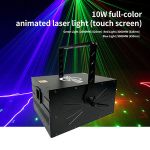 Sailwin Sfx 10w Led Rgb Animazione Laser per Spettacoli di Luci Matrimoniali, Fascio Laser per Palcoscenico DJ con Macchina del Fumo e Bolle, Proiettore per Matrimoni - Product Image 2
