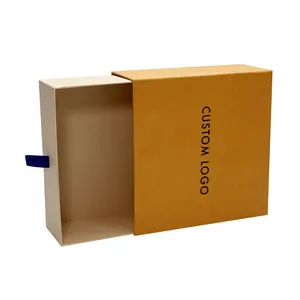 Lüks özel sert karton sürgülü çekmece kağit kutu hediye çekmece ambalaj kutusu