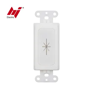 US Split Stype TV Flexible Pass Through Insert with Decorator Wall Plate for Media Cables