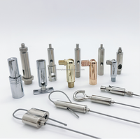 Kits suspendus de plafonniers de lumières montées par approvisionnement direct d'usine avec des clips de câble de pince de câble métallique de crochet de mousqueton de ressort