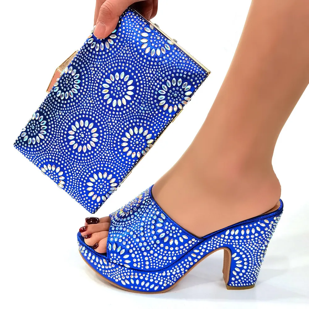 2023 New arrival Formal Women Pump ladies pointed toe High heel shoes and bags set