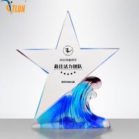 Trophée de design unique de marque Talon, gravé au laser, en cristal poli, pour récompenses sportives, marathon et événements professionnels, conception personnalisée sur mesure