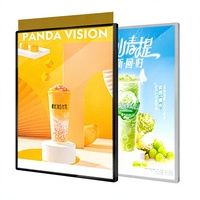 Affichage de menu pour salon de thé, panneau lumineux LED pour liste de prix, carte de commande, publicité de table, boîte lumineuse ultra-mince pour commande