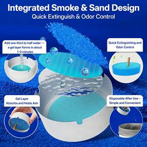 Cendrier jetable pliable en papier - Format mini de poche pour voiture et <span class=keywords><strong>camping</strong></span>, logo personnalisé, cendrier jetable en papier épaissi portable - Product Image 1