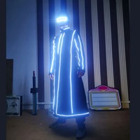 Costume pour adultes, lumineux, fluorescent, laser, pour la danse, pour les spectacles sur scène, décorations de fête