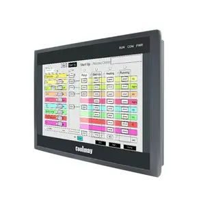 Coolmay QM3G Series 7Inch HMI Touch Screen PLC Built with 2AI 2AO for Industrial Control