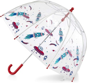 Thiết Kế Mới Biểu Tượng Tùy Chỉnh, Giá Rẻ POE PVC Windproof Kids Girl Dome Bubble Straight Transparent Rõ Ràng <span class=keywords><strong>Umbrella</strong></span> Với Easy Grip Xử Lý/ - Product Image 1