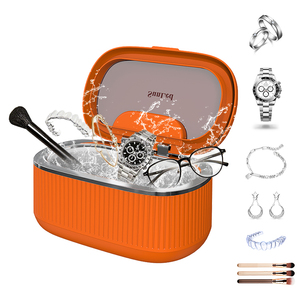 Nettoyeur à ultrasons haute fréquence 45 kHz, <span class=keywords><strong>professionnel</strong></span>, pour bijoux, lunettes, montres, machine portable pour le nettoyage des prothèses dentaires - Product Image 1