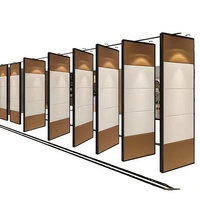 Mur coulissant d'usine, cloison pliante et séparateur de pièce, cloison acoustique mobile pliante