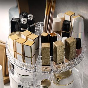 Make-up Organizer 360-Grad-Drehung Klarer Pinsel halter Lippenstift Vanity Cosmetic Jewelry <span class=keywords><strong>Box</strong></span> Make-up Organizer und Aufbewahrung - Product Image 4