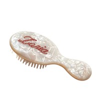 Peigne à coussin d'air haut de gamme pour massage, peigne à cheveux en acétate incrusté de diamants, accessoire capillaire premium à coussin d'air