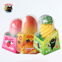 Pabrik PoPI CAT Langsung dari Pabrik Es Krim 3D Virus Celebrity Rasa Leci Mangga Nanas untuk Supermarket, Toko Kelontong, Ritel, dan Ekspor