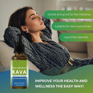 Amaz OEM Extrato Líquido de Raiz de Kava Kava, Suplemento Orgânico com Ashwagandha, Gotas de Kava para Sono e Calma - Product Image 3