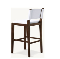 Tabouret de comptoir Design moderne nordique cadre en métal siège en bois tabouret de Bar haut chaise pour cuisine Restaurant et Bar à manger