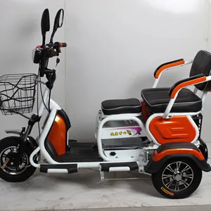 Оптовая продажа, небольшой Электрический трехколесный велосипед для пожилых людей, скутер со складным сиденьем