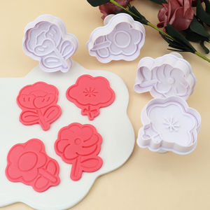 Phim Hoạt Hình Hoa Mô Hình Mùa Xuân Nướng Khuôn DIY <span class=keywords><strong>Cookie</strong></span> Cutter Công Cụ Nhựa Đa-Đúc Thiết Lập Cho Bánh Trang Trí - Product Image 3