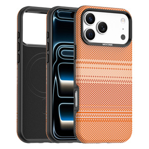 เคสโทรศัพท์แม่เหล็กหนังสีรุ้งสำหรับ iPhone 17 PRO MAX เคสป้องกันเนื้อคาร์บอนไฟเบอร์กันกระแทก - Product Image 4