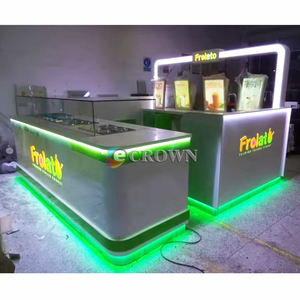 Mall Bread Cabinet Retail Store Square Juice Coffee bar Mall Display Kiosk <strong>Laye</strong> Retail Store Mall <strong>Cafe</strong> OEM OEM - Product Image 4