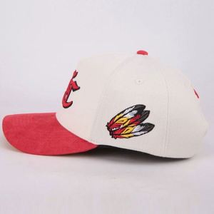 ออกแบบโลโก้ตามสั่ง ภาพลายกีฬา ผ้าฝ้ายปัก 3 มิติ หมวกเบสบอล 5 ชิ้นส่วน แบบ unisex ผ้าทั่วไปสำหรับกีฬา - Product Image 6