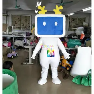 cocomelon traje da mascote Suppliers-Fantasia de mascote de computador adultos para venda