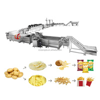 Qiangda volautomatische productielijn voor lange frieten, frietmachine, apparatuur voor de verwerking van frieten